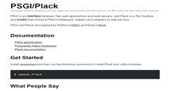 Desktop Screenshot of plackperl.org